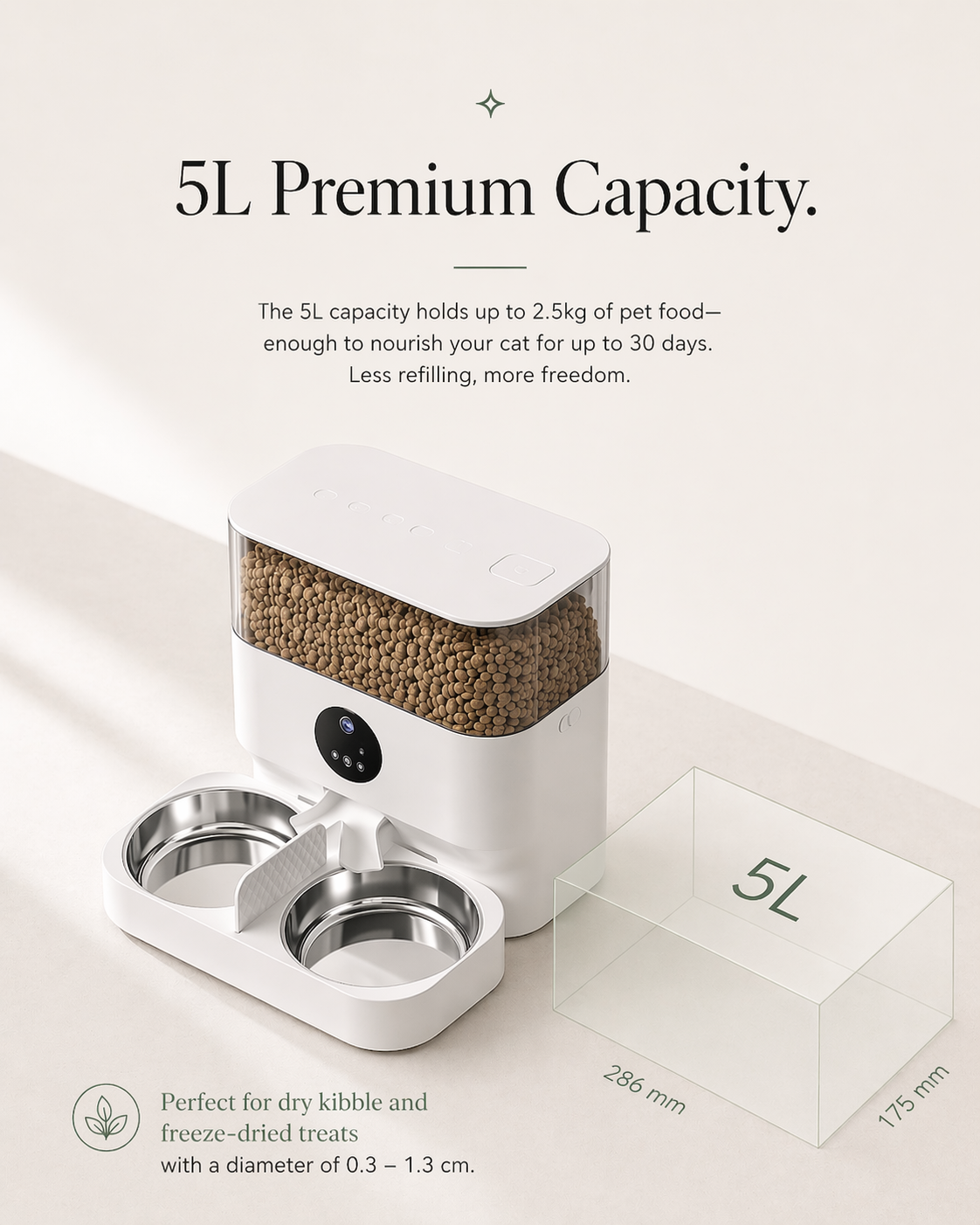 Smart Pet Feeder with Camera & App Control | Automatic Feeding for Cats & Dogs