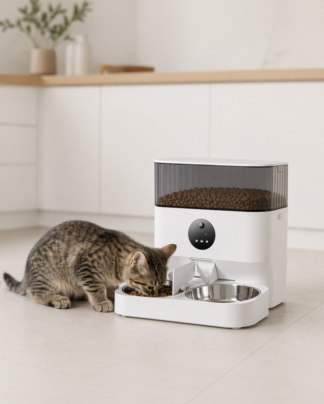 Smart Pet Feeder with Camera & App Control | Automatic Feeding for Cats & Dogs