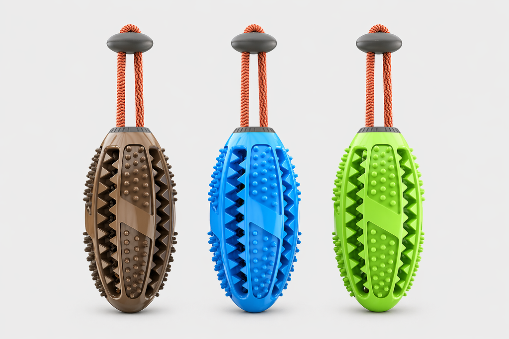 Interactive Dog Chew Toy with Rope - Teeth Cleaning Treat Dispenser