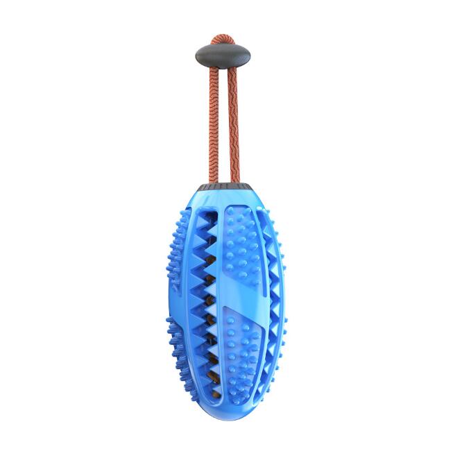 Interactive Dog Chew Toy with Rope - Teeth Cleaning Treat Dispenser