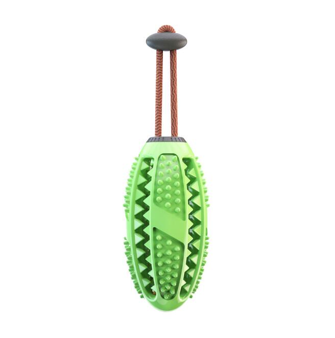 Interactive Dog Chew Toy with Rope - Teeth Cleaning Treat Dispenser