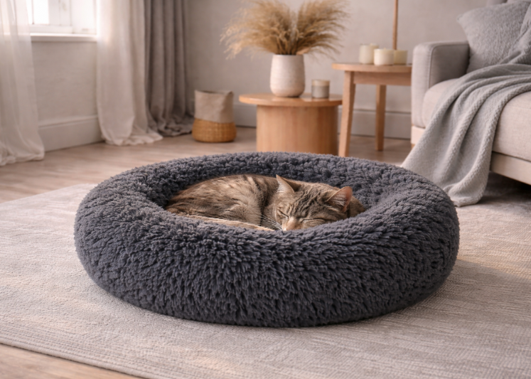 Calming Anti-Anxiety Pet Bed for Dogs & Cats