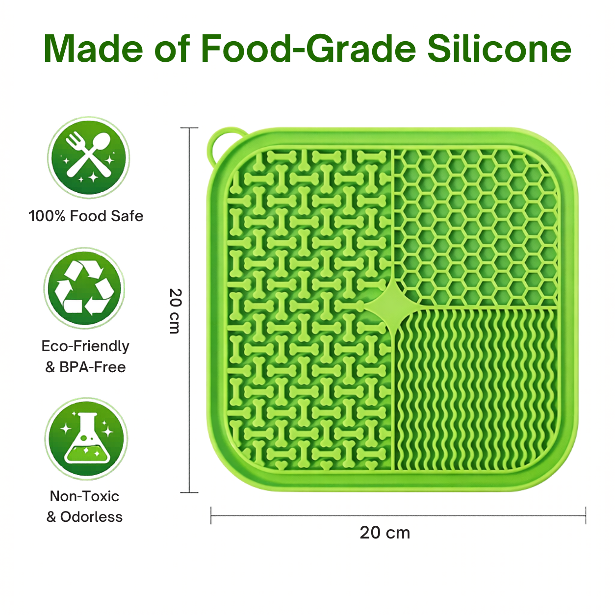 Dog Lick Mat for Anxiety Relief & Slow Feeding