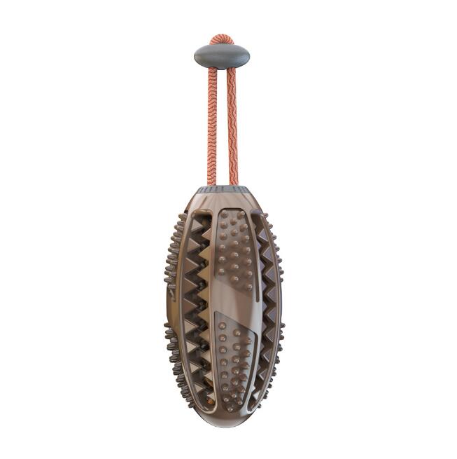Interactive Dog Chew Toy with Rope - Teeth Cleaning Treat Dispenser
