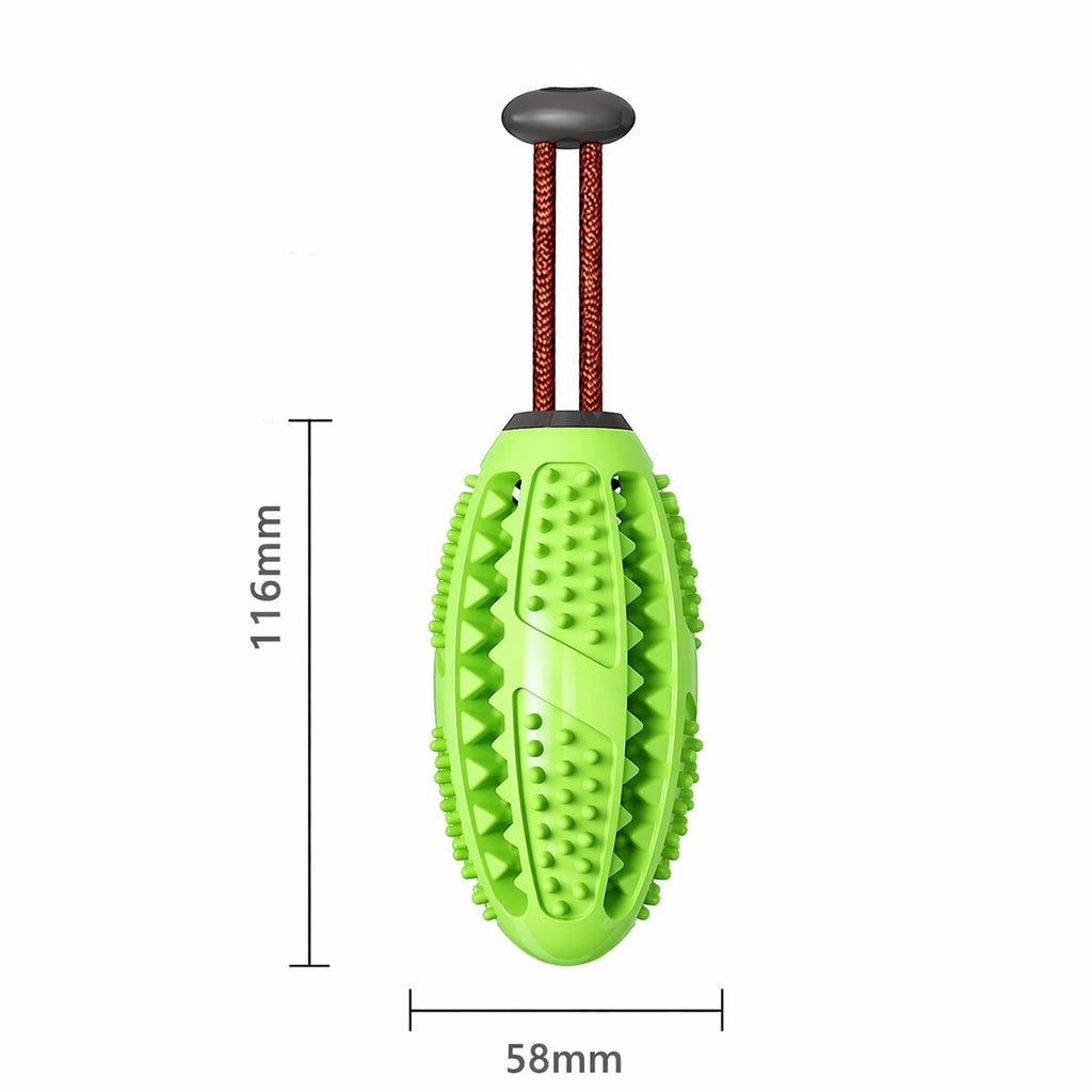 Interactive Dog Chew Toy with Rope - Teeth Cleaning Treat Dispenser